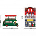 MouldKing 11001 - Post Office mit Doppeldeckerbus - Klemmbaustein-Set