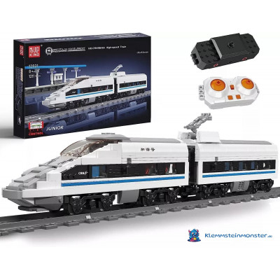MouldKing 12021 Zug CRH380A High-Speed Train - RC mit Schienen 