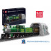 MouldKing 12024 Zug 4-4-0 Steam Locomotive mit Tunnel - RC mit Schienen 