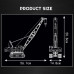 MouldKing 15069 Crawler Crane / Kran / Technikbausatz mit Fernbedienung