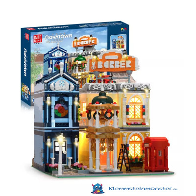 MouldKing 16031 - Barber Shop mit Licht - Klemmbaustein-Set