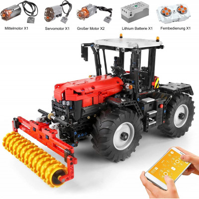 MouldKing 17020 Traktor mit 4 Anbauten, RC, Technikbausatz