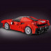 MouldKing 27006  488 GTB Rennwagen inkl. Vitrine  Klemmbausteine - Set mit Showcase