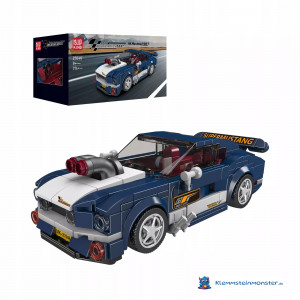 MouldKing 27048 - Mustang 1967 Sportwagen inkl. Vitrine  Klemmbausteine - Set mit Showcase