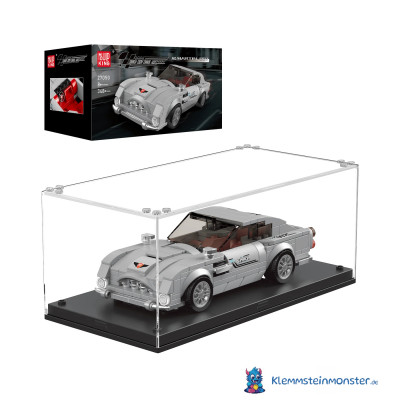 MouldKing 27050 - Martin 007 Sportwagen inkl. Vitrine  Klemmbausteine - Set mit Showcase