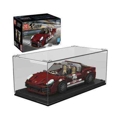 MouldKing 27060  911 Targa Rennwagen inkl. Vitrine  Klemmbausteine - Set mit Showcase